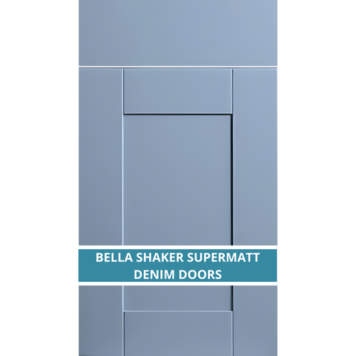 BELLA SHAKER SUPERMATT DENIM KITCHEN DOOR AND DRAWER FRONTS