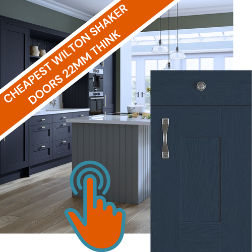WILTON OAKGRAIN KITCHEN CUPBOARD DOOR RANGE