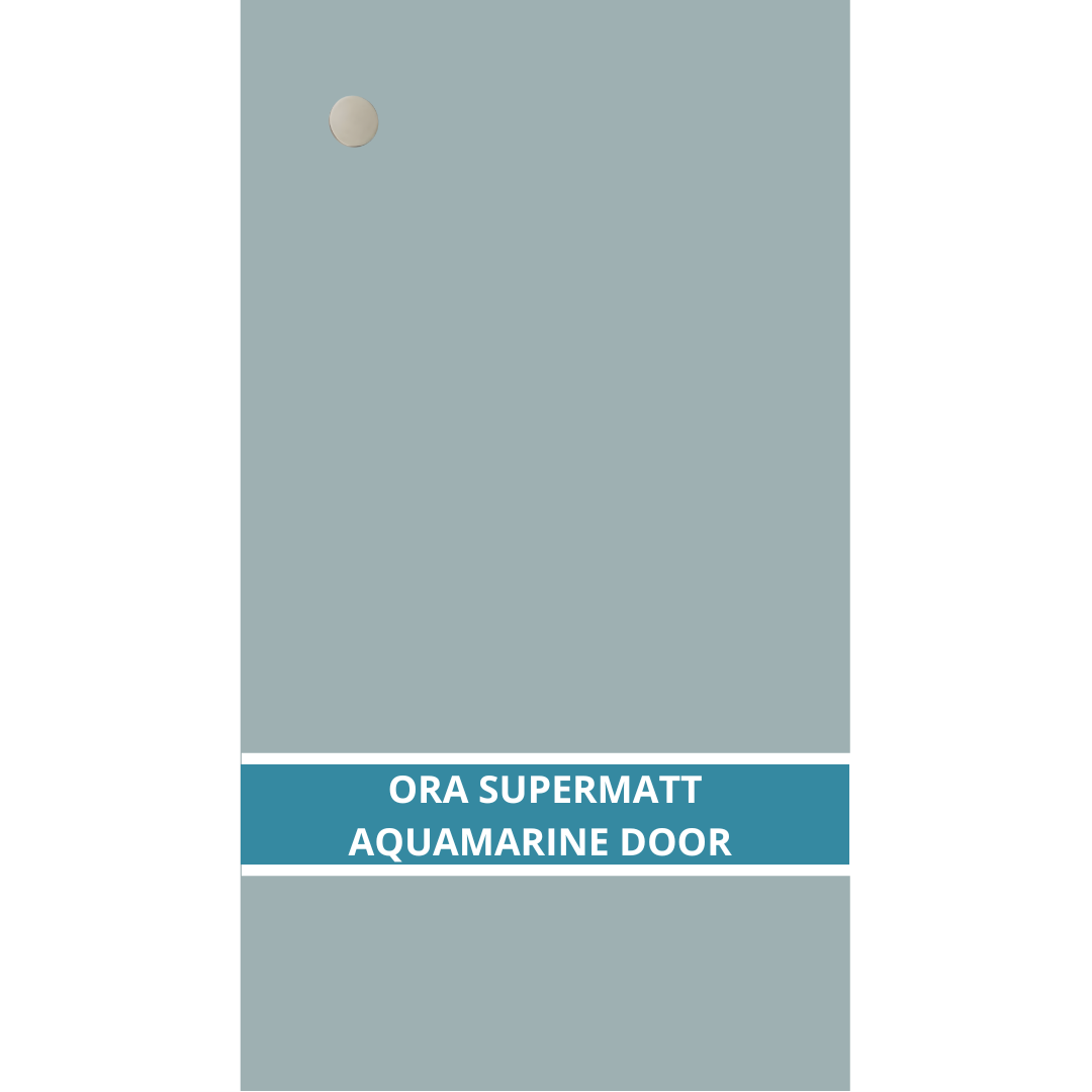 ORA SUPER MATT AQUAMARINE LARGE CUPBOARD DOORS