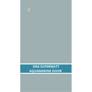 ORA SUPER MATT AQUAMARINE LARGE CUPBOARD DOORS