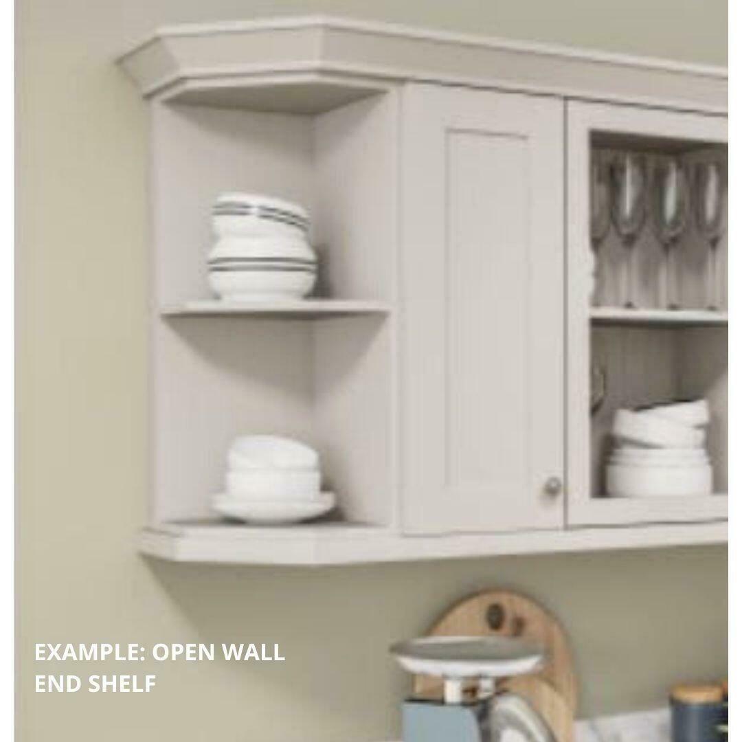 EXAMPLE OF OPEN WALL END SHELF UNIVERSAL