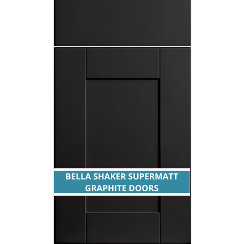 BELLA SHAKER SUPERMATT GRAPHITE DOOR AND DRAWER FRONTS