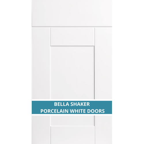 BELLA SHAKER PORCELAIN WHITE DOOR AND DRAWER FRONTS