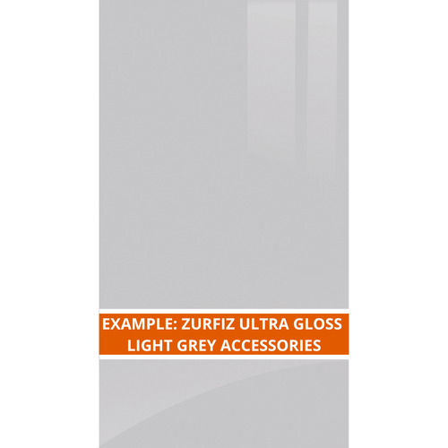 EXAMPLE: ZURFIZ ULTRA LIGHT GREY GLOSS COLOURED ACCESSORIES