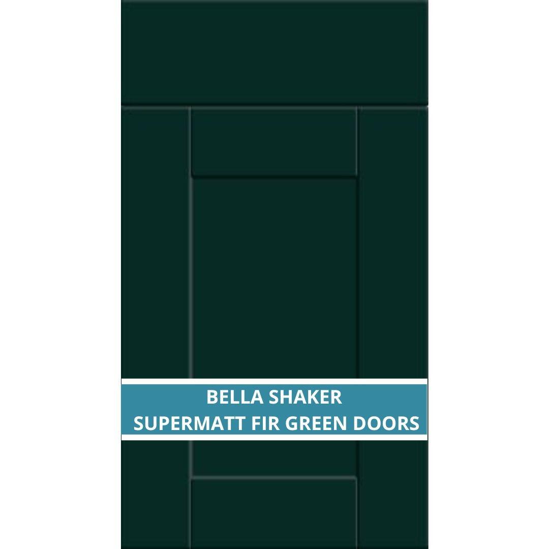 BELLA SHAKER SUPERMATT FIR GREEN DOOR AND DRAWER FRONTS