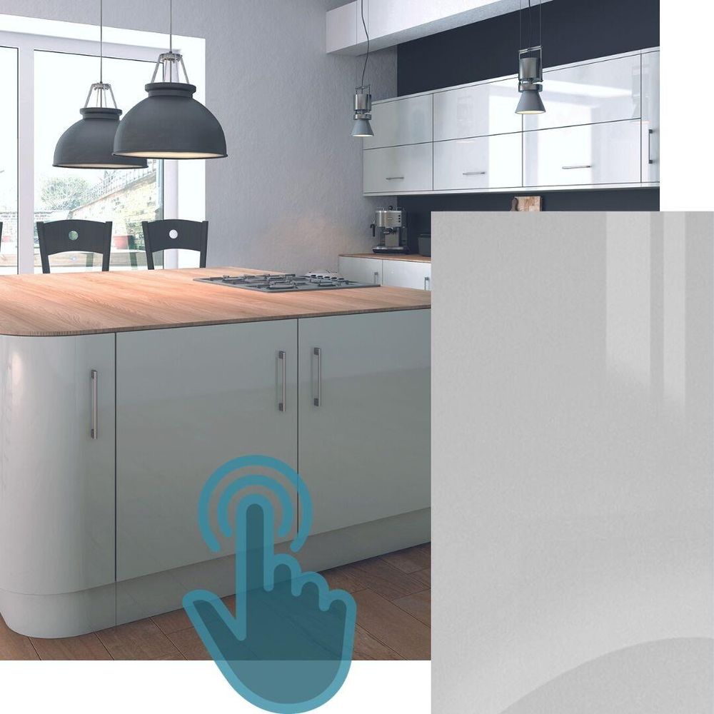 Acrylic Gloss Cabinet Doors - Cheapest Acrylic Light Grey Doors