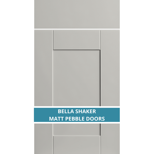 BELLA SHAKER MATT PEBBLE DOOR AND DRAWER FRONTS