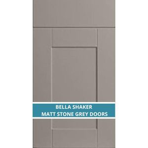 BELLA SHAKER MATT STONE GREY DOOR AND DRAWER FRONTS