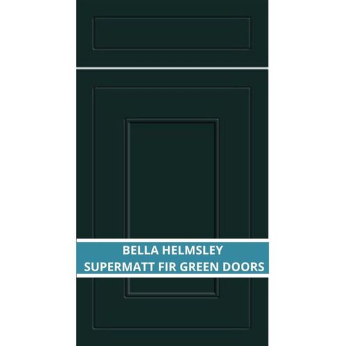 BELLA HELMSLEY SUPERMATT FIR GREEN DOOR AND DRAWER FRONTS