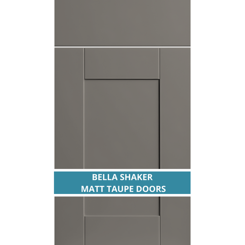 BELLA SHAKER MATT TAUPE DOOR AND DRAWER FRONTS
