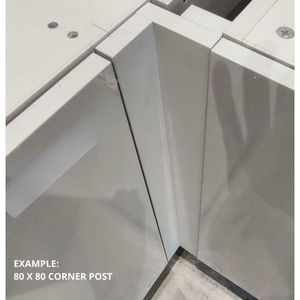 EXAMPLE OF 80 X 80 TWO PIECE CORNER POST