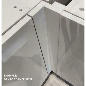 EXAMPLE OF 80 X 80 TWO PIECE CORNER POST