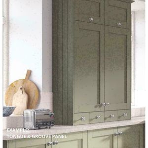 EXAMPLE OF TONGUE & GROOVE WALL & DRESSER CABINETS PANELS