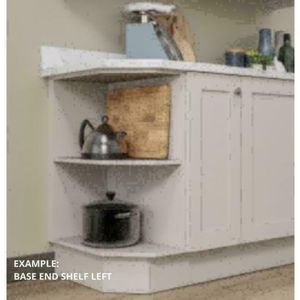 EXAMPLE OF OPEN BASE END SHELF LEFT HANDED