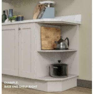 EXAMPLE OF OPEN BASE END SHELF RIGHT HANDED