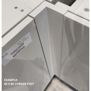 EXAMPLE OF ADJUSTABLE TWO PIECE CORNER POST
