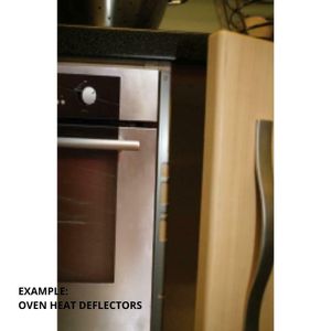 EXAMPLE OF OVEN HEAT DEFLECTORS