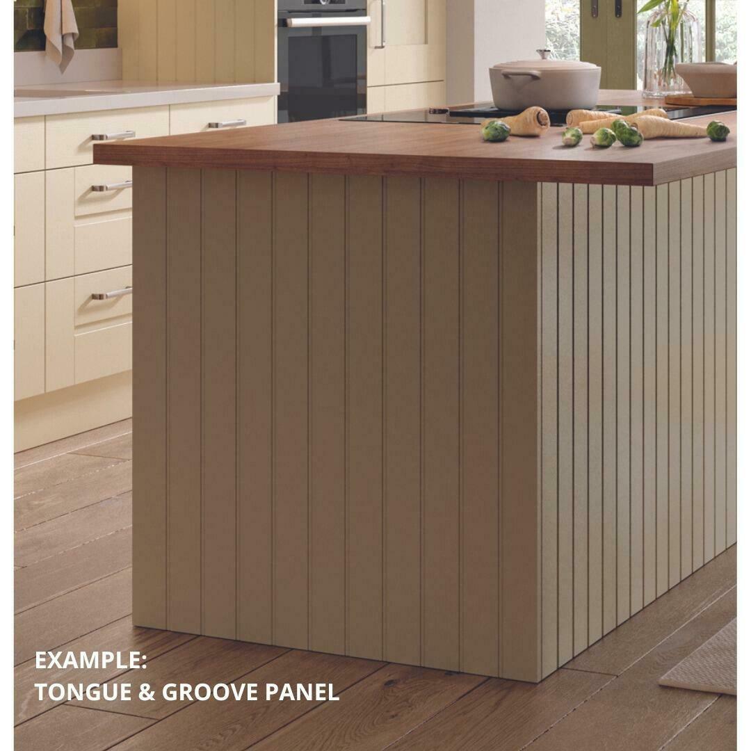 EXAMPLE OF TONGUE & GROOVE BASE END PANEL