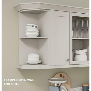 EXAMPLE OF OPEN WALL END SHELF UNIVERSAL
