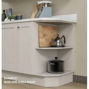 EXAMPLE OF OPEN BASE END SHELF RIGHT HANDED
