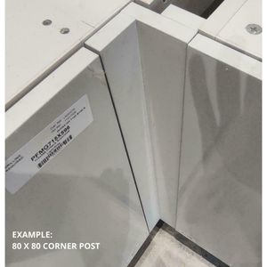 EXAMPLE OF 80 X 80 TWO PIECE CORNER POST