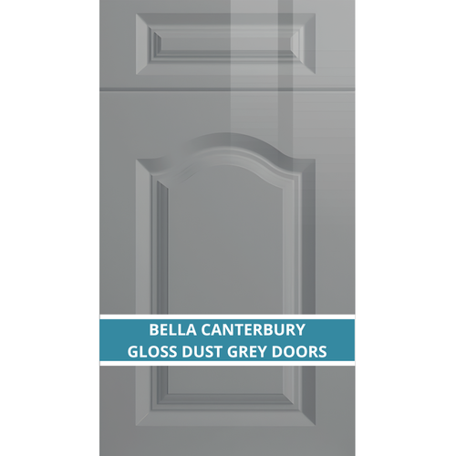 BELLA CANTERBURY GLOSS DUST GREY DOOR AND DRAWER