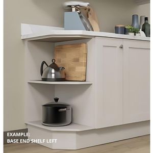 EXAMPLE OF OPEN BASE END SHELF LEFT HANDED