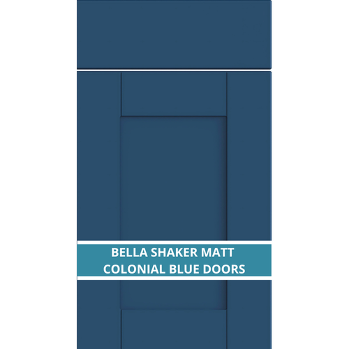 BELLA SHAKER MATT COLONIAL BLUE DOOR AND DRAWER FRONTS