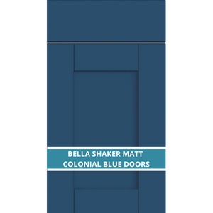 BELLA SHAKER MATT COLONIAL BLUE DOOR AND DRAWER FRONTS