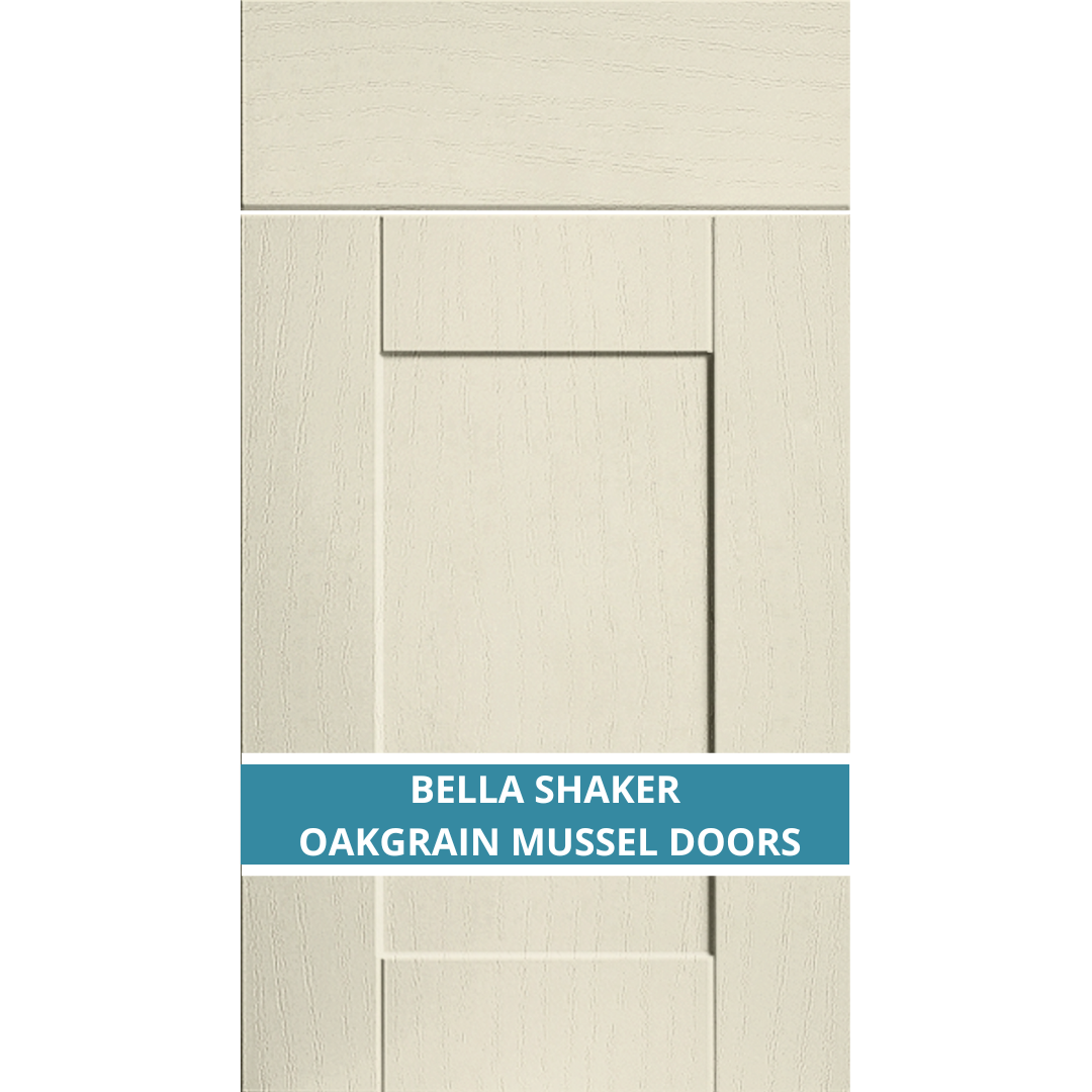 BELLA SHAKER OAKGRAIN MUSSEL DOOR AND DRAWER FRONTS