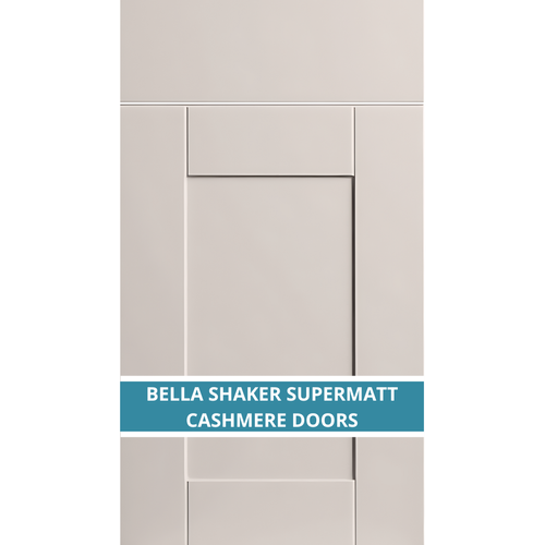 BELLA SHAKER SUPERMATT CASHMERE KITCHEN DOOR AND DRAWER FRONTS