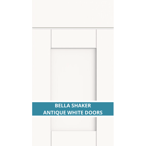 BELLA SHAKER ANTIQUE WHITE KITCHEN DOOR AND DRAWER FRONTS