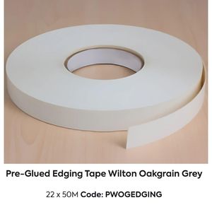 PRE-GLUED MATT ENDGING TAPE 22MM x 50M (IRON ON)