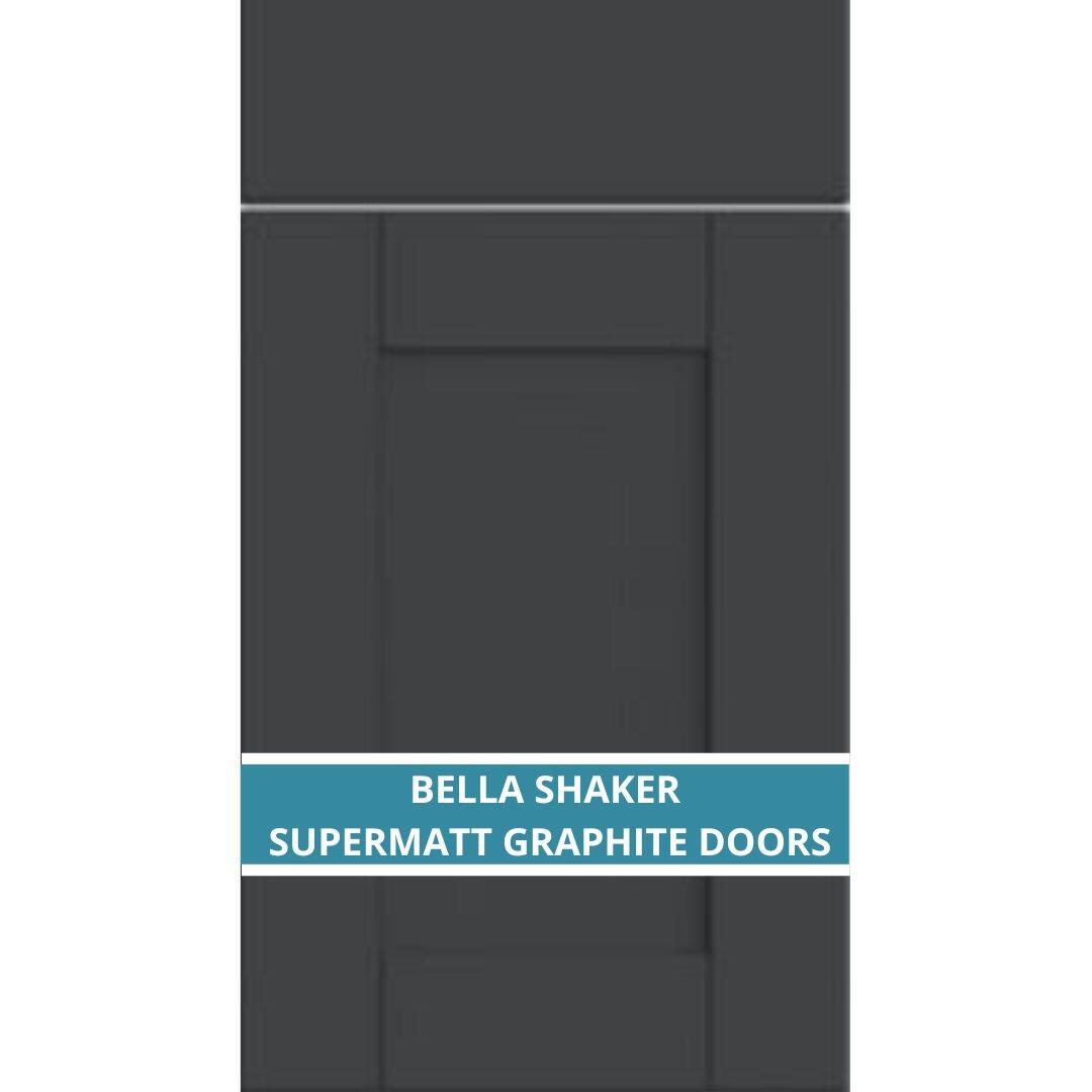 BELLA SHAKER SUPERMATT GRAPHITE DOOR AND DRAWER FRONTS