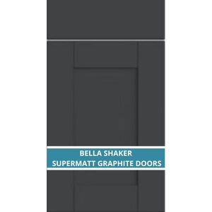 BELLA SHAKER SUPERMATT GRAPHITE DOOR AND DRAWER FRONTS