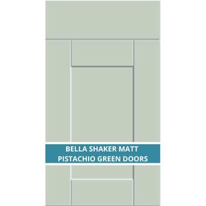 BELLA SHAKER MATT PISTACHIO GREEN DOOR AND DRAWER FRONTS