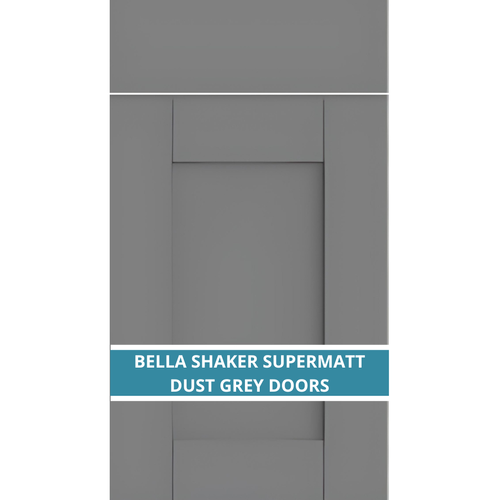 BELLA SHAKER SUPERMATT DUST GREY DOOR AND DRAWER FRONTS
