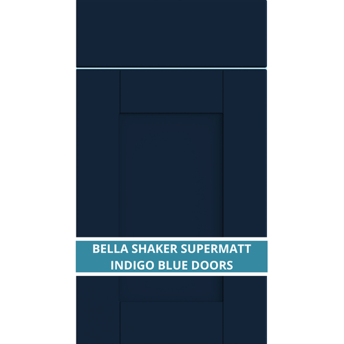 BELLA SHAKER SUPERMATT INDIGO BLUE DOOR AND DRAWER FRONTS