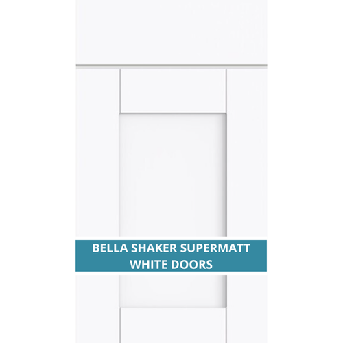 BELLA SHAKER SUPERMATT WHITE DOOR AND DRAWER FRONTS