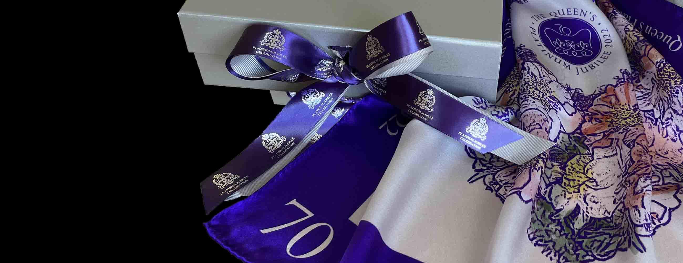 <h2>PLATINUM JUBILEE SCARF</h2><p>70 scarves for 70 years</p>
