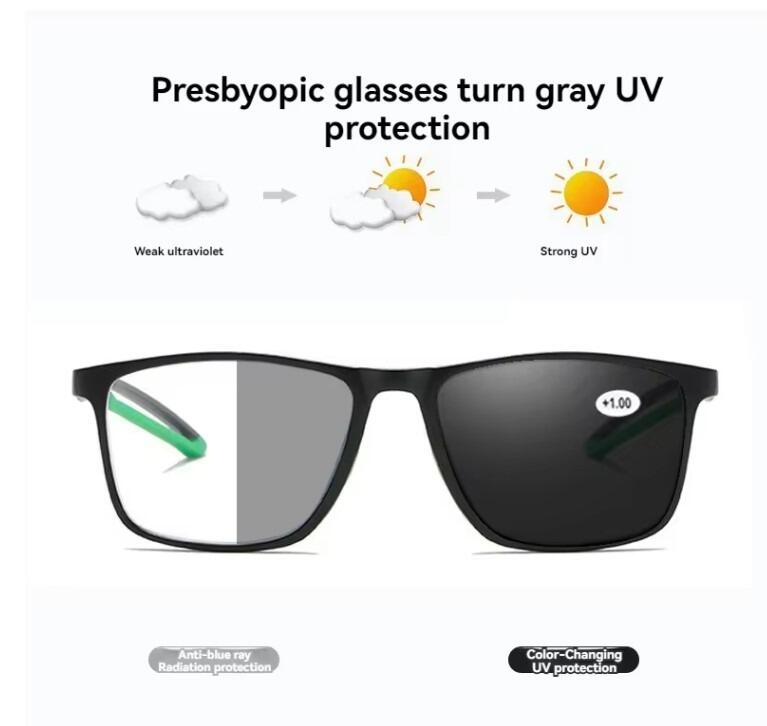 Progressive Reading Glasses 2.5 Grey Black
