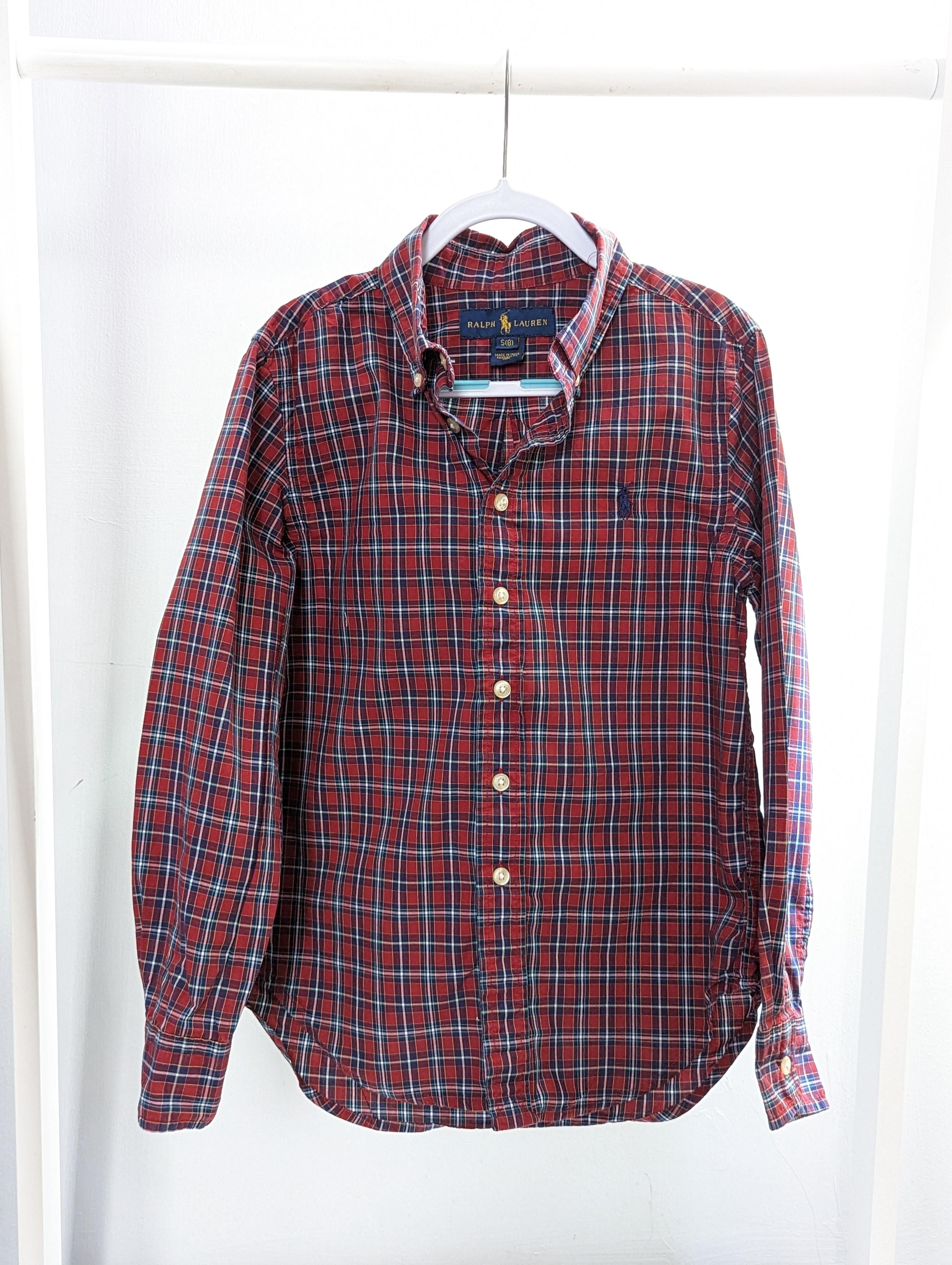 Ralph Lauren 8 Years Red Check Shirt