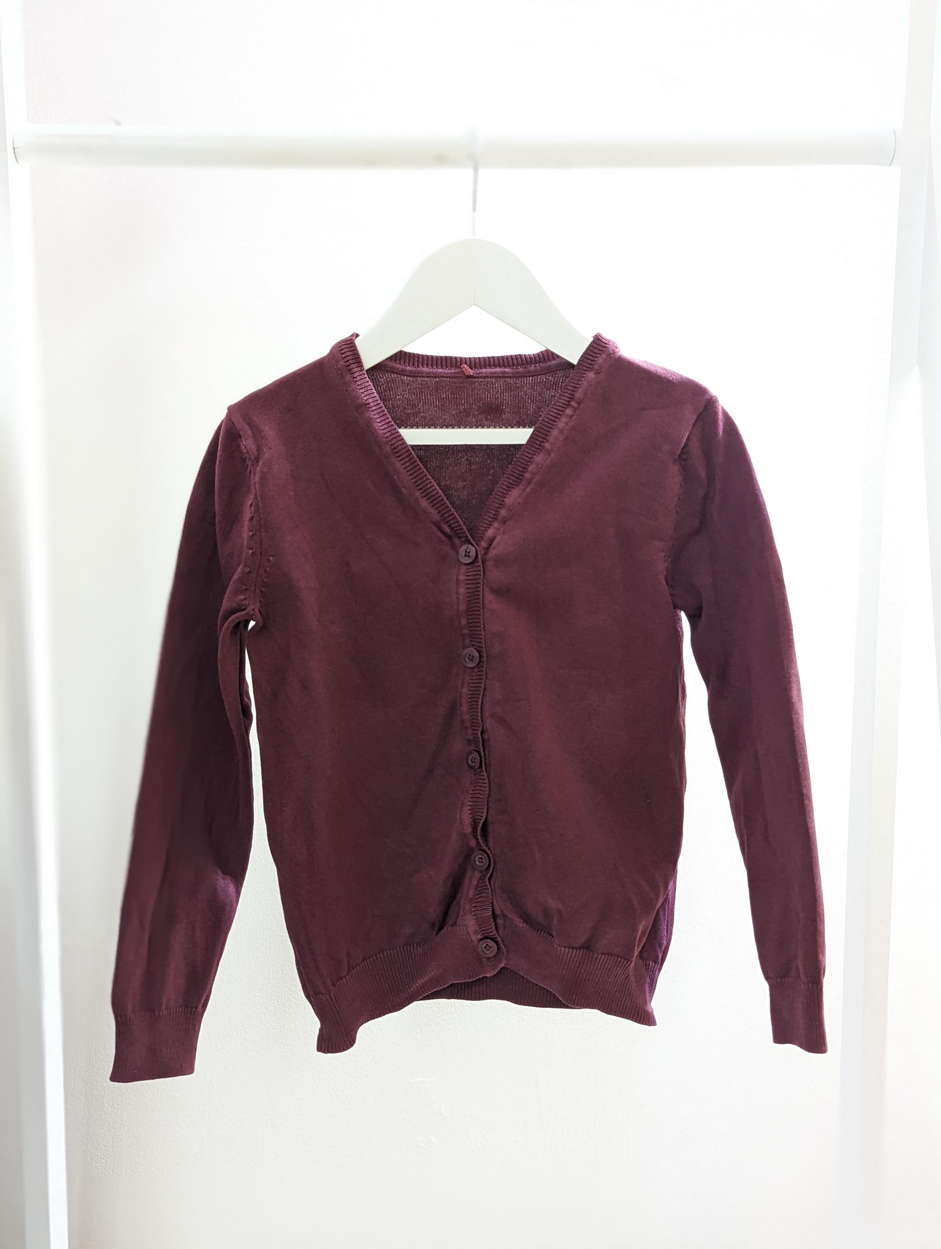 Asda burgundy cheap school cardigan