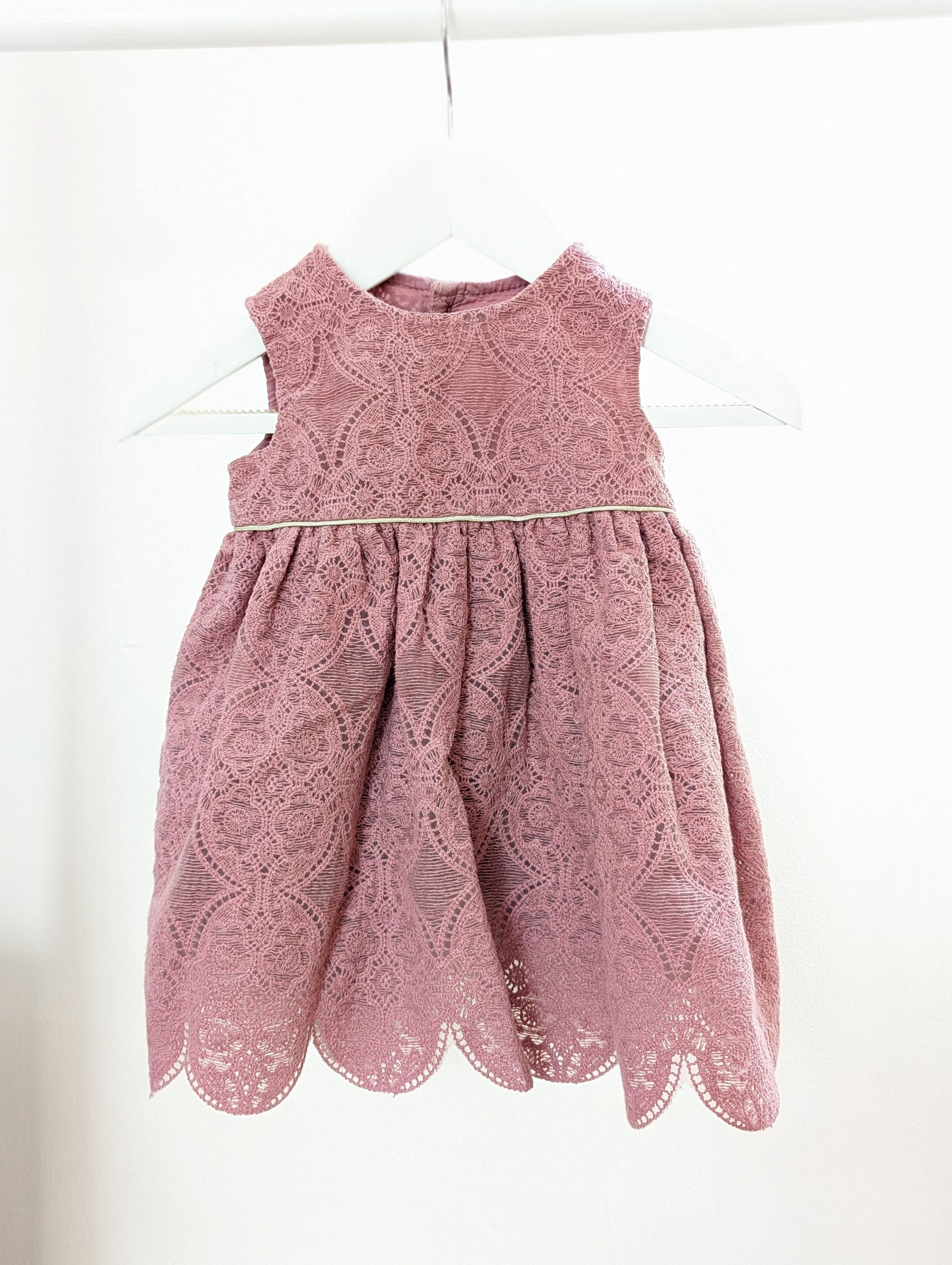 Mamas Papas 0-3 Months Pink Dress