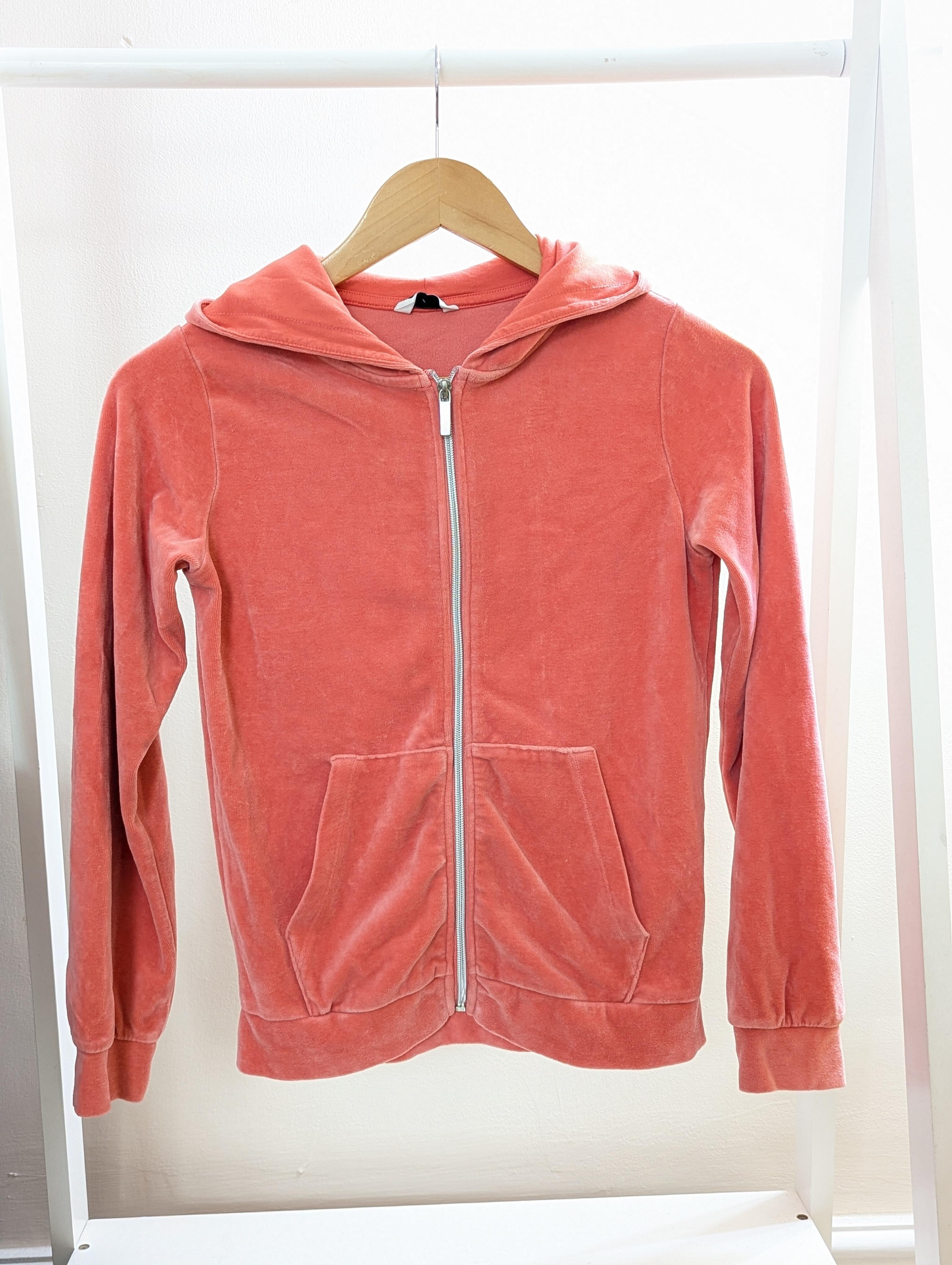 11 12 Years Pink Velour Hoodie