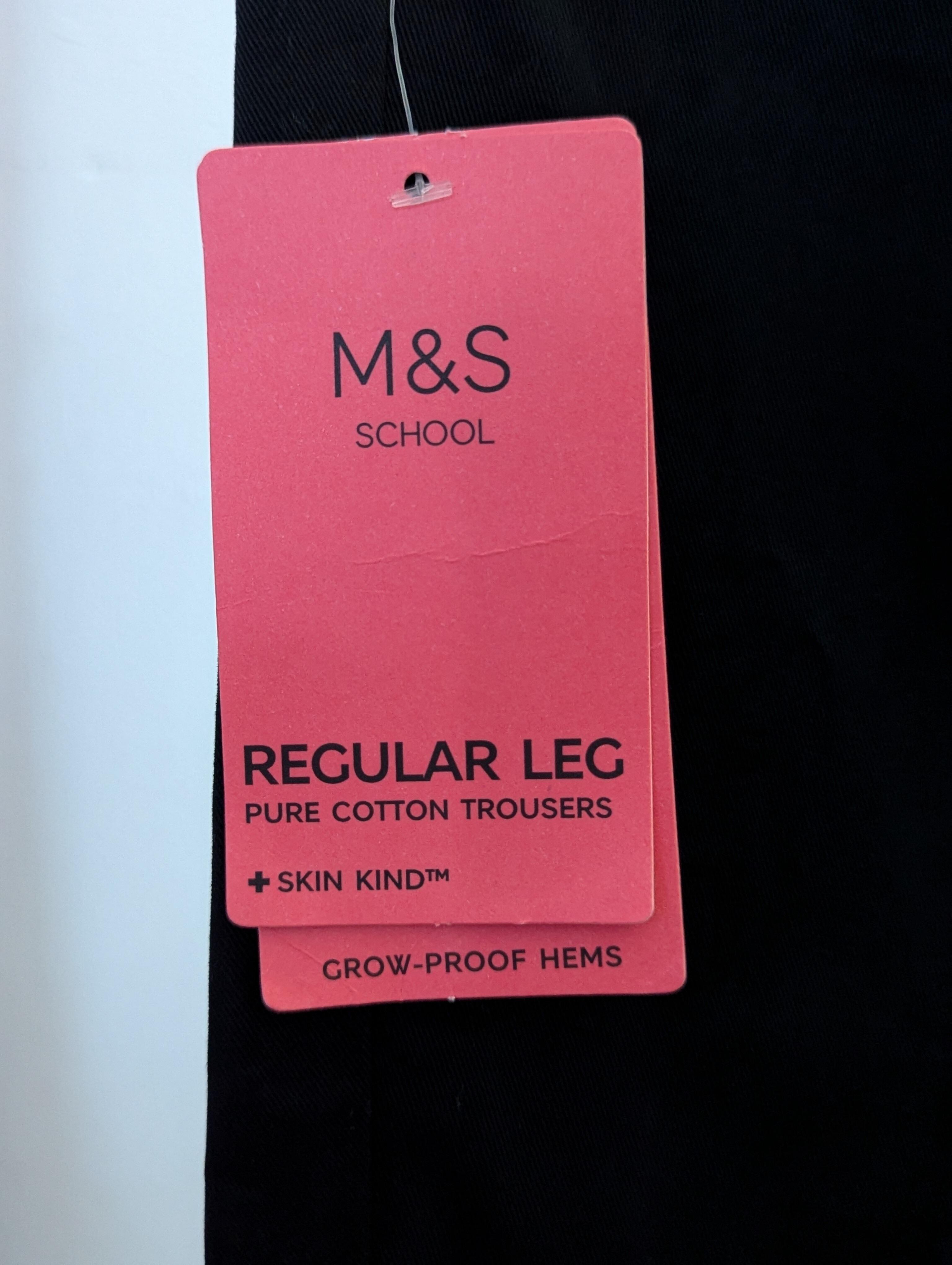 Marks And Spencer 10 11 Years Black School Trousers New marks-and-spencer-10-11-years-black-school-trousers-new
