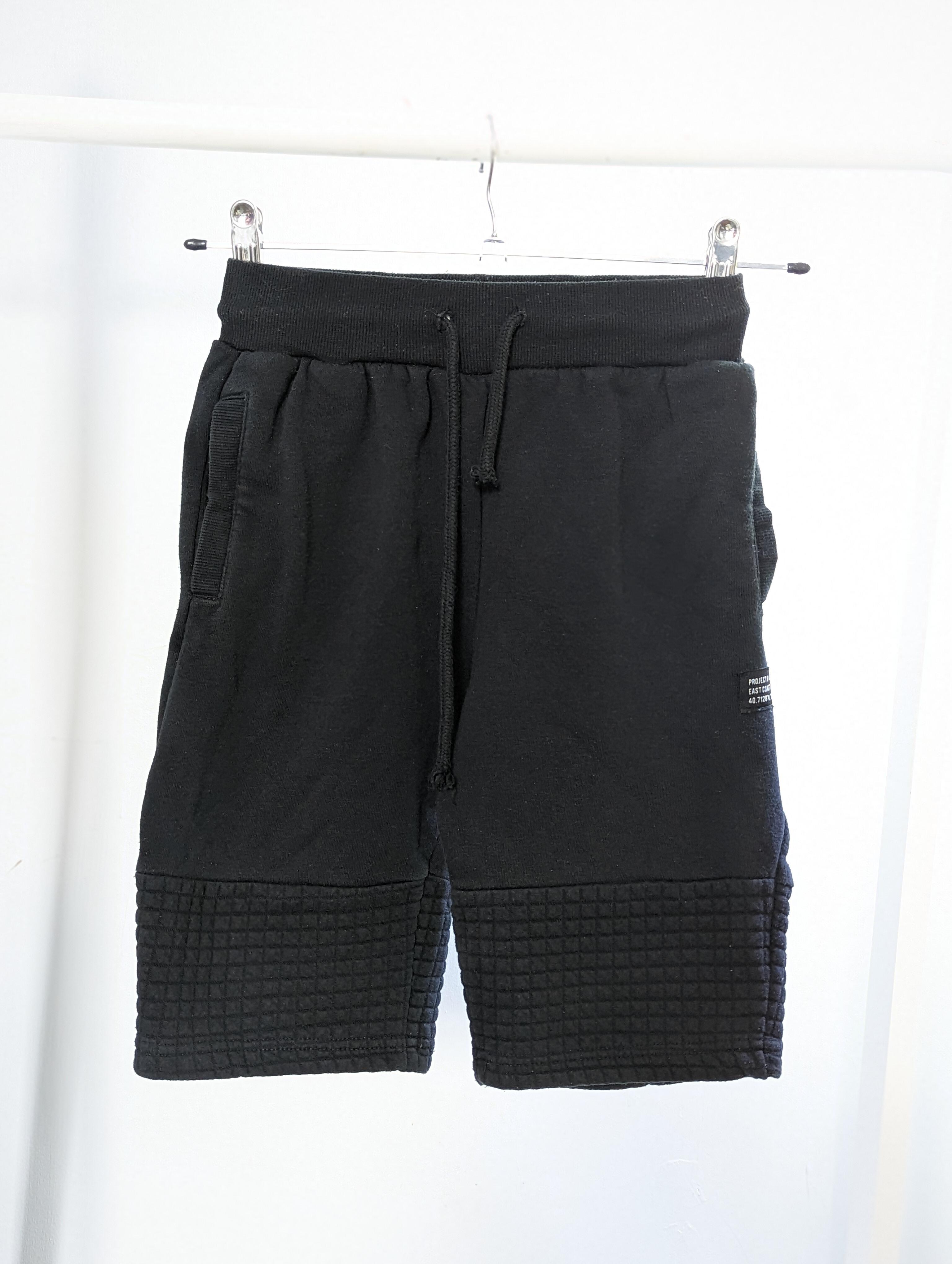 Primark 10 11 Years Black Textured Shorts