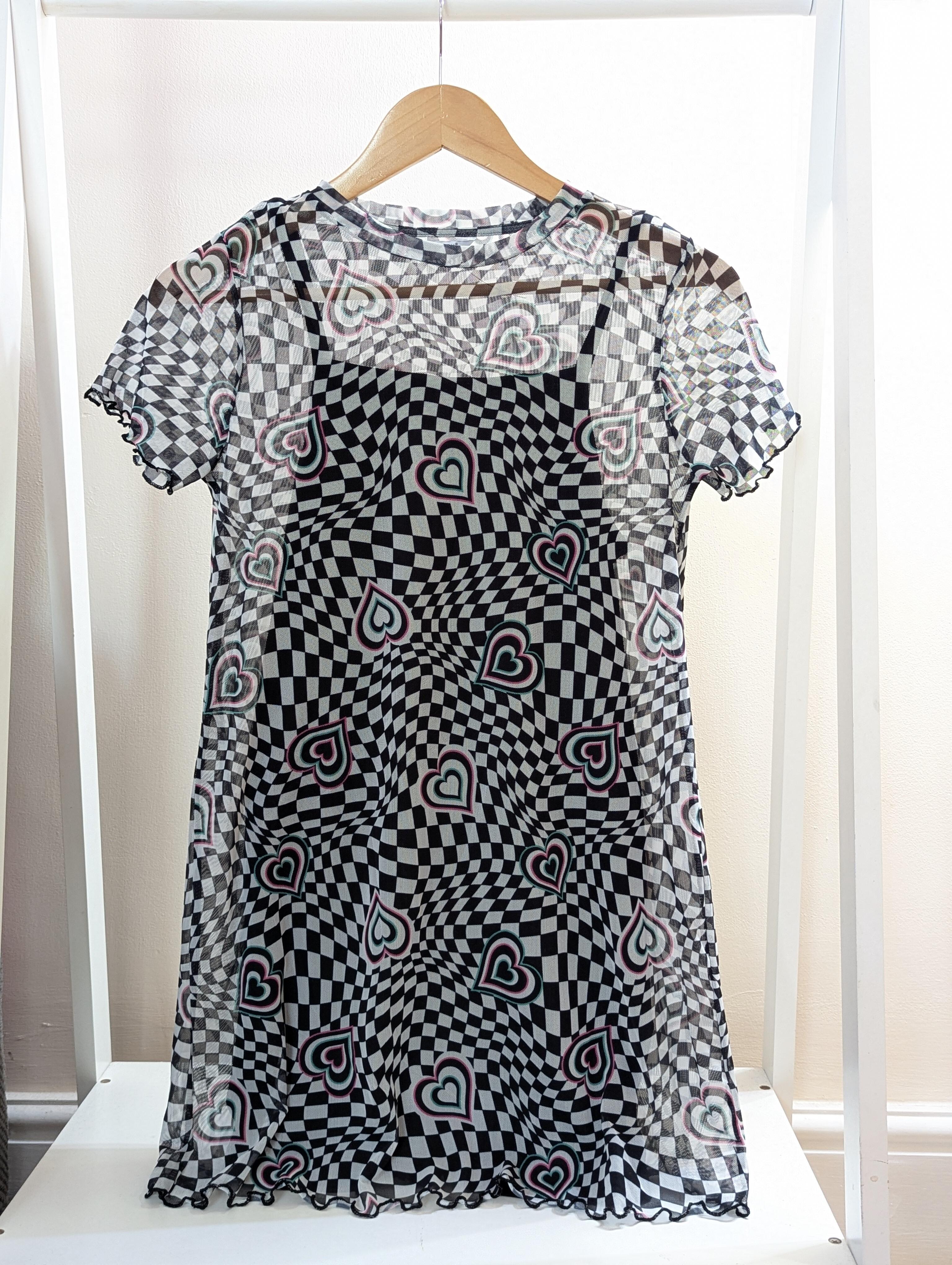 Primark 11-12 Years Black Patterned Dress (New)