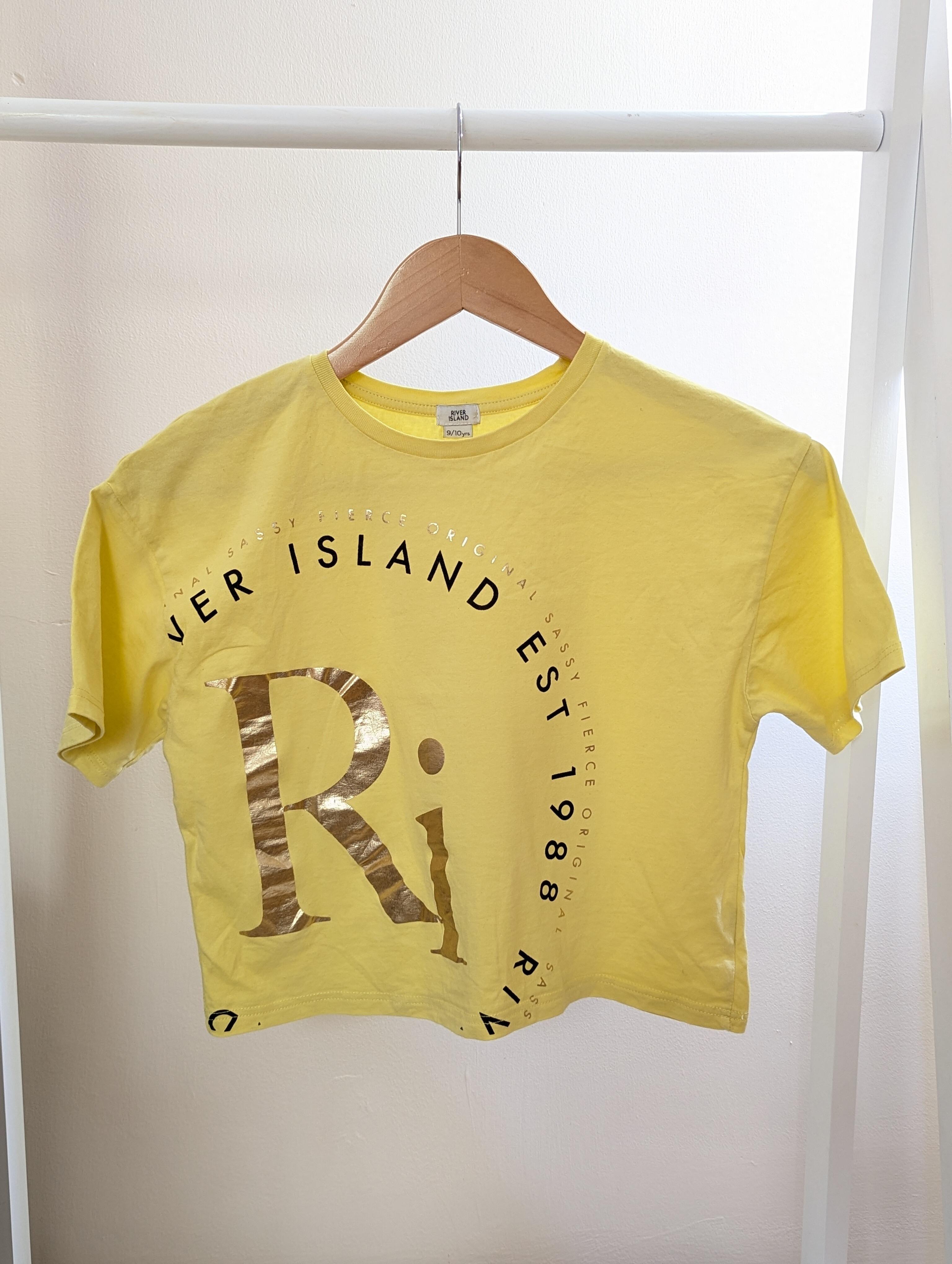 River Island 9-10 Years Yellow Top