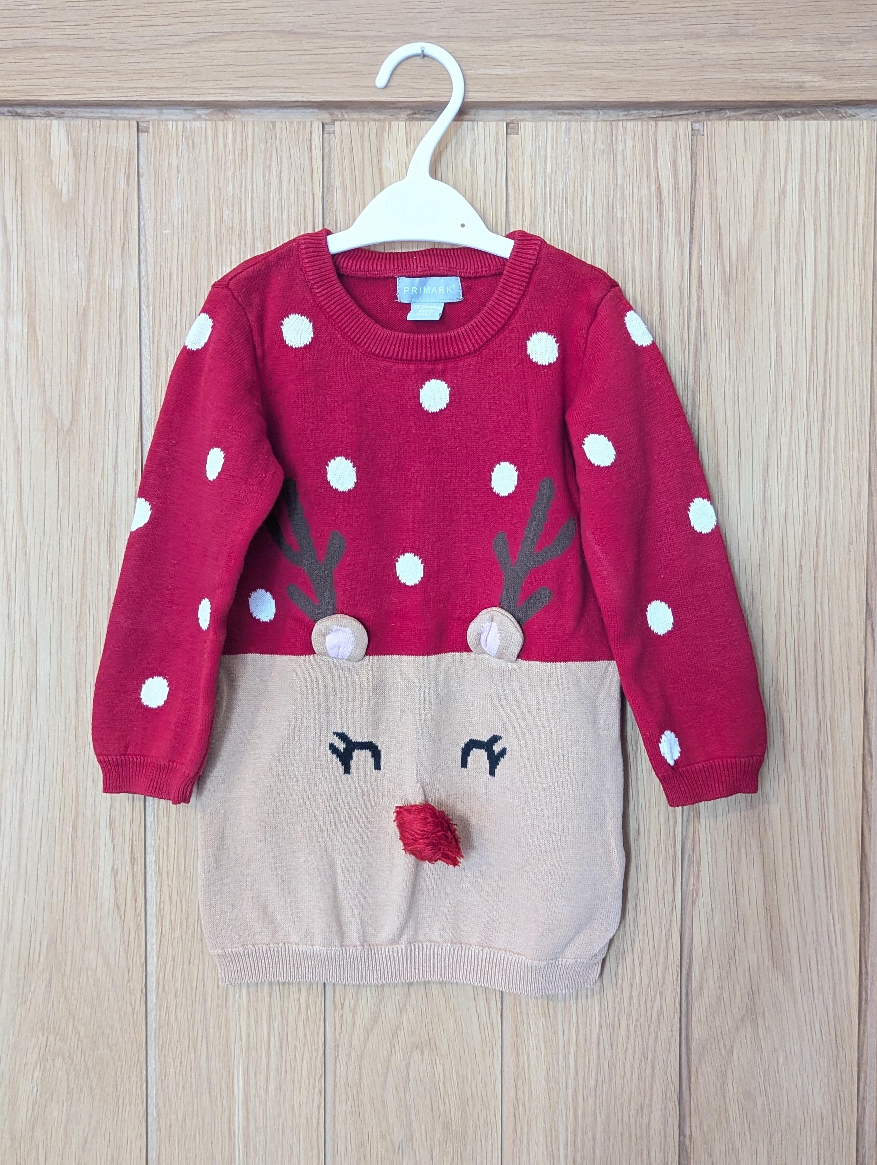 primark christmas jumper dress Primark 18-24 Months Christmas Reindeer Jumper dress